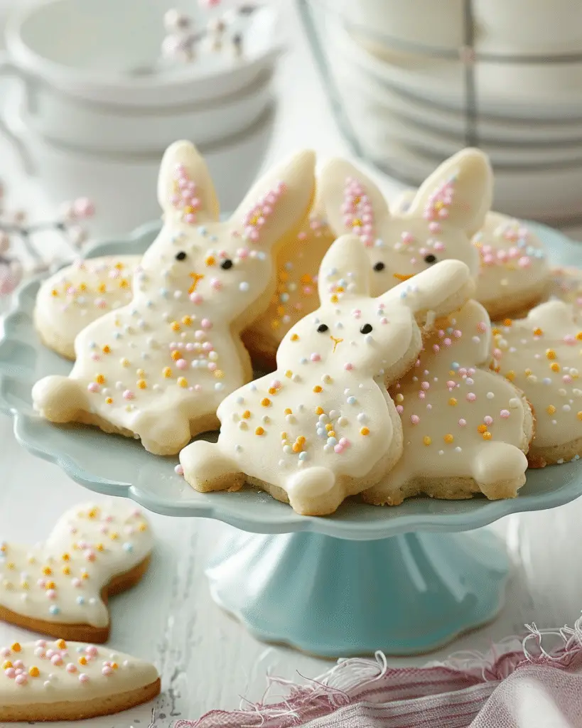 Easter Bunny Button Cookies