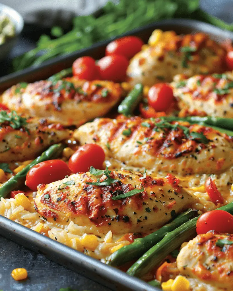 Ranch Sheet Pan Chicken & Veggies Dinner