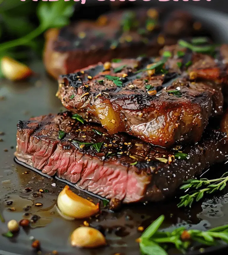 Roasted Garlic Steaks