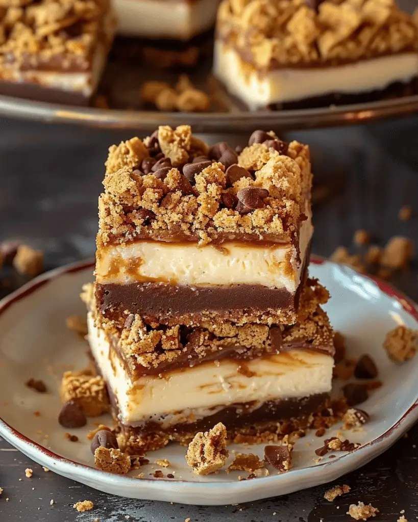 Scotcheroo Cheesecake Bars