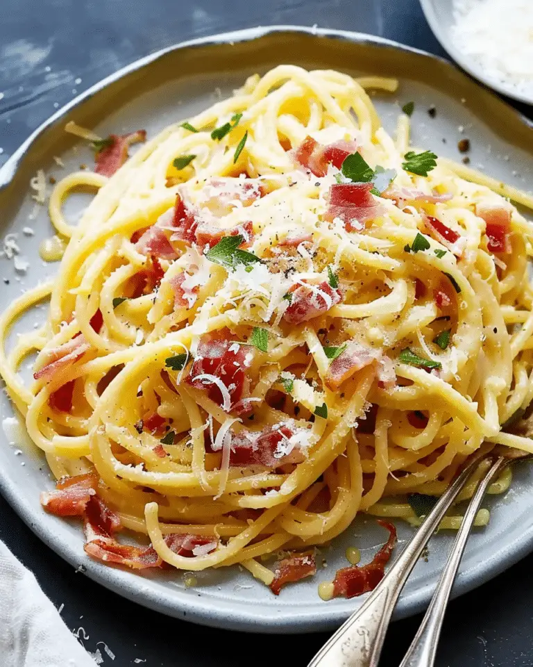 Spaghetti Carbonara with Beef