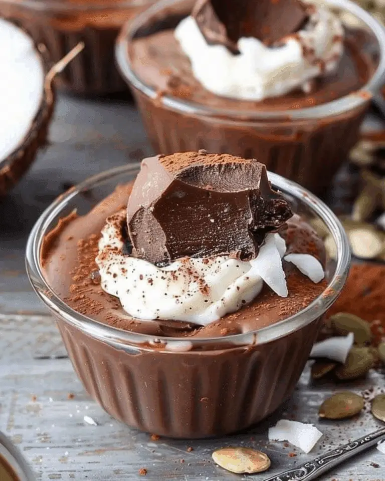 Chocolate Vegan Fudge Cups With Coconut Cream
