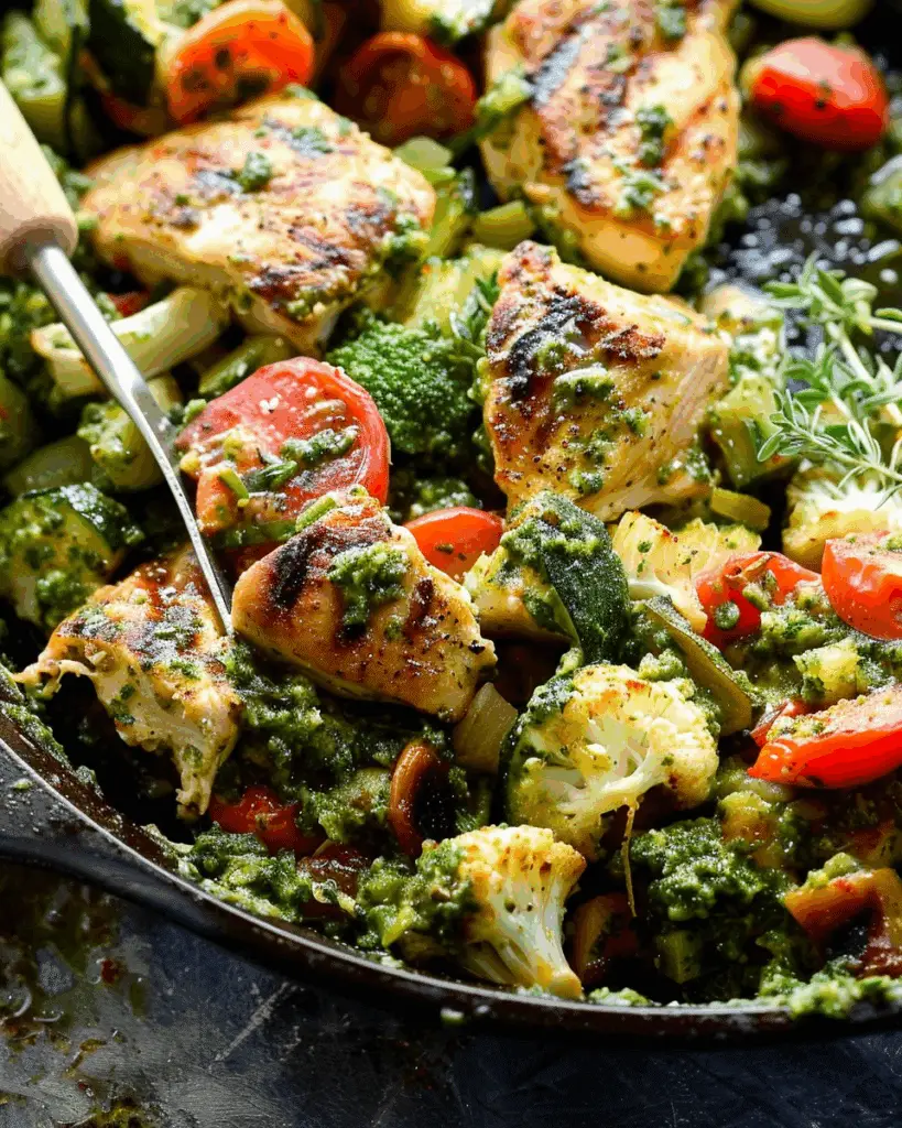 Pesto Chicken & Veggies