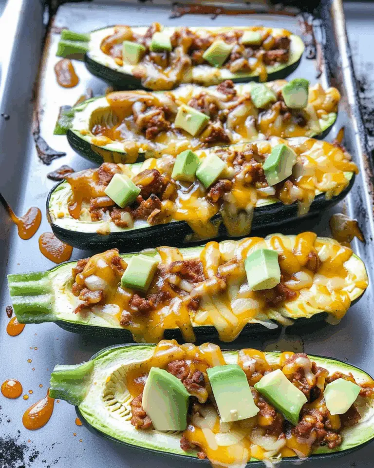 Low Carb Burrito Zucchini Boats