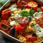 Veggie Pasta With Baked Feta