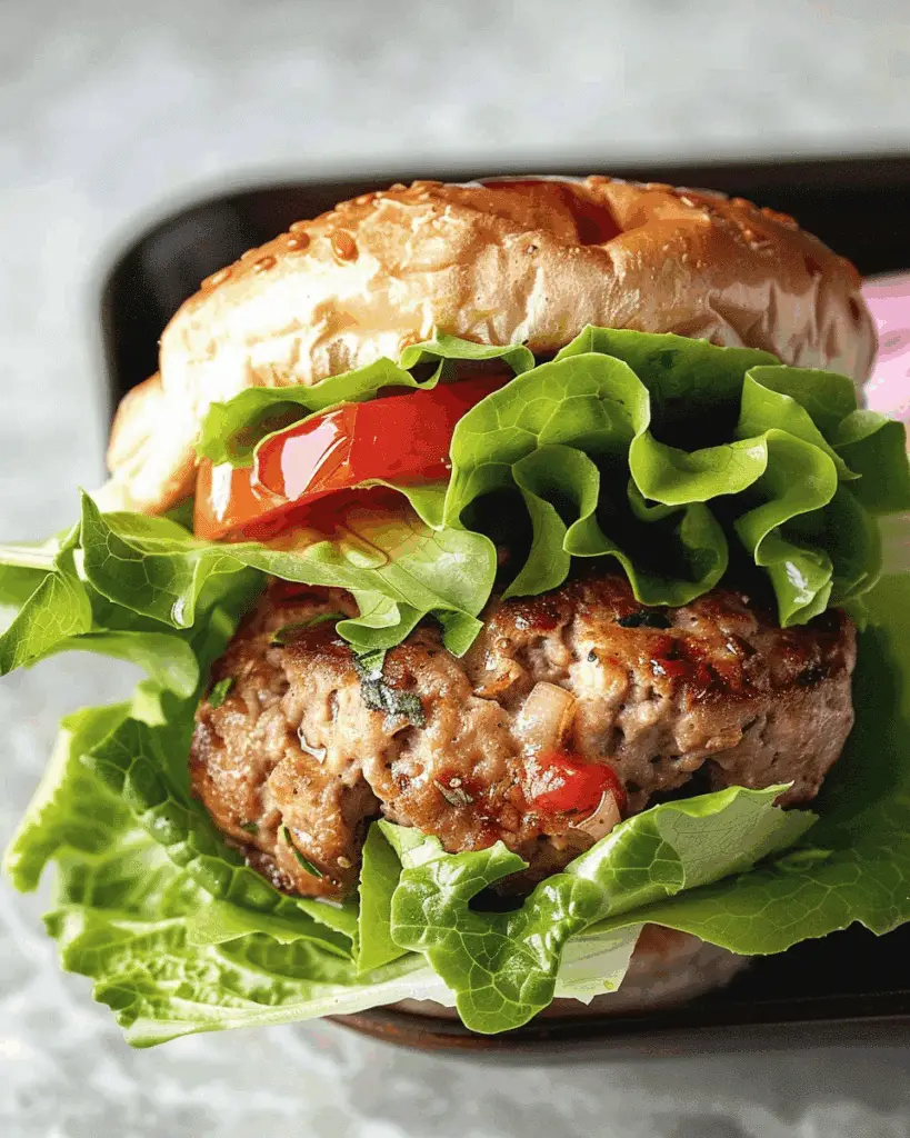 Turkey Burger Lettuce Wraps