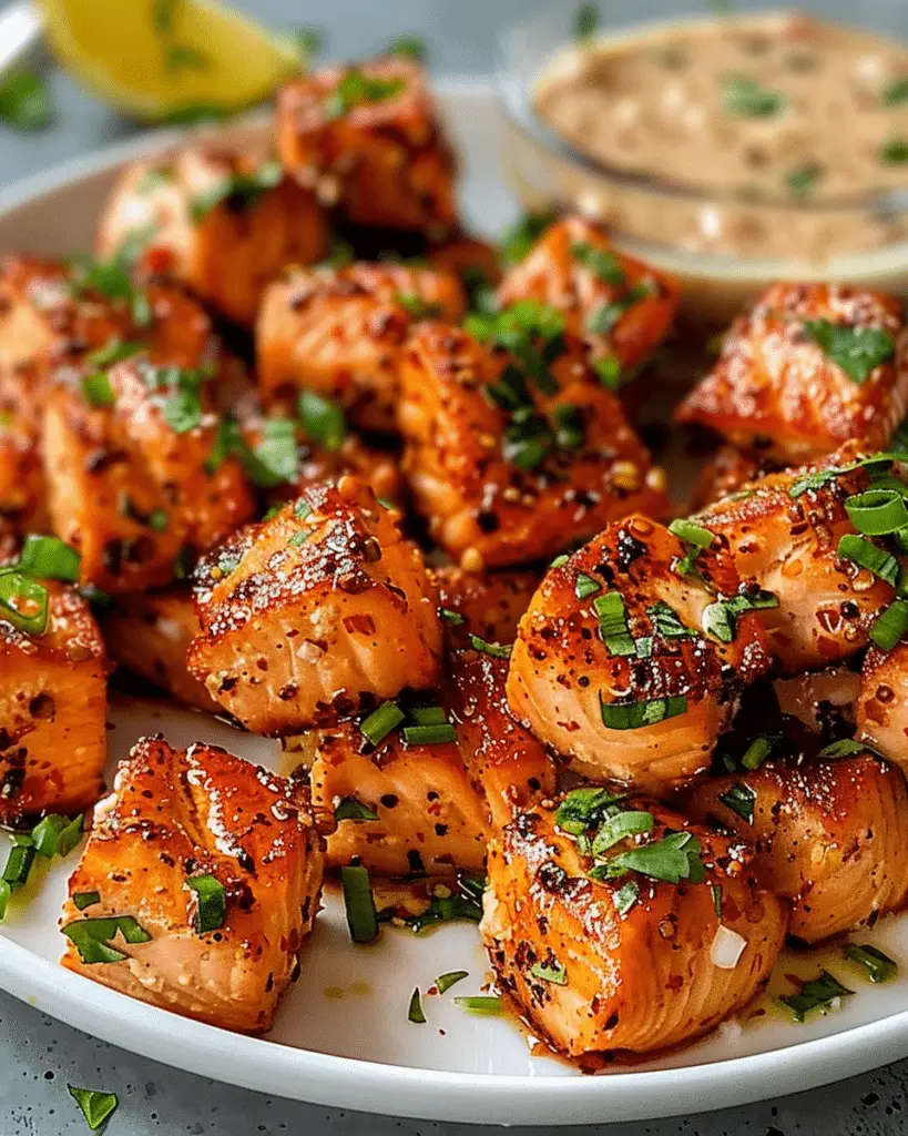 Crispy Bang Bang Salmon Bites