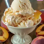 Homemade Peach Ice Cream