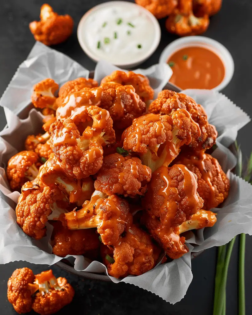 Air Fryer Buffalo Cauliflower 