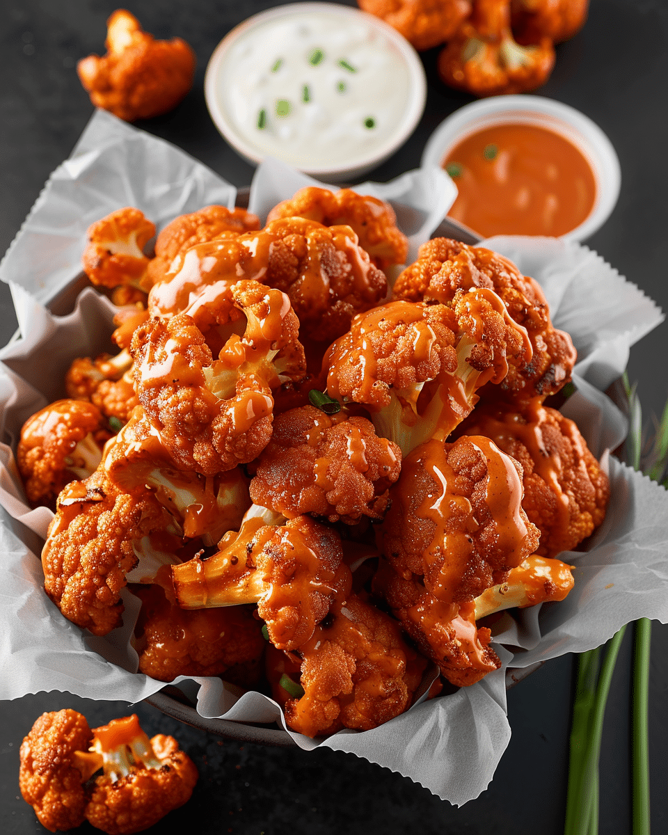 Air Fryer Buffalo Cauliflower