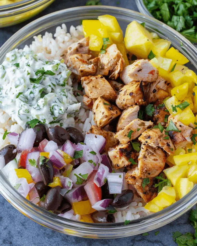 Greek Bowls with Tzatziki Sauce