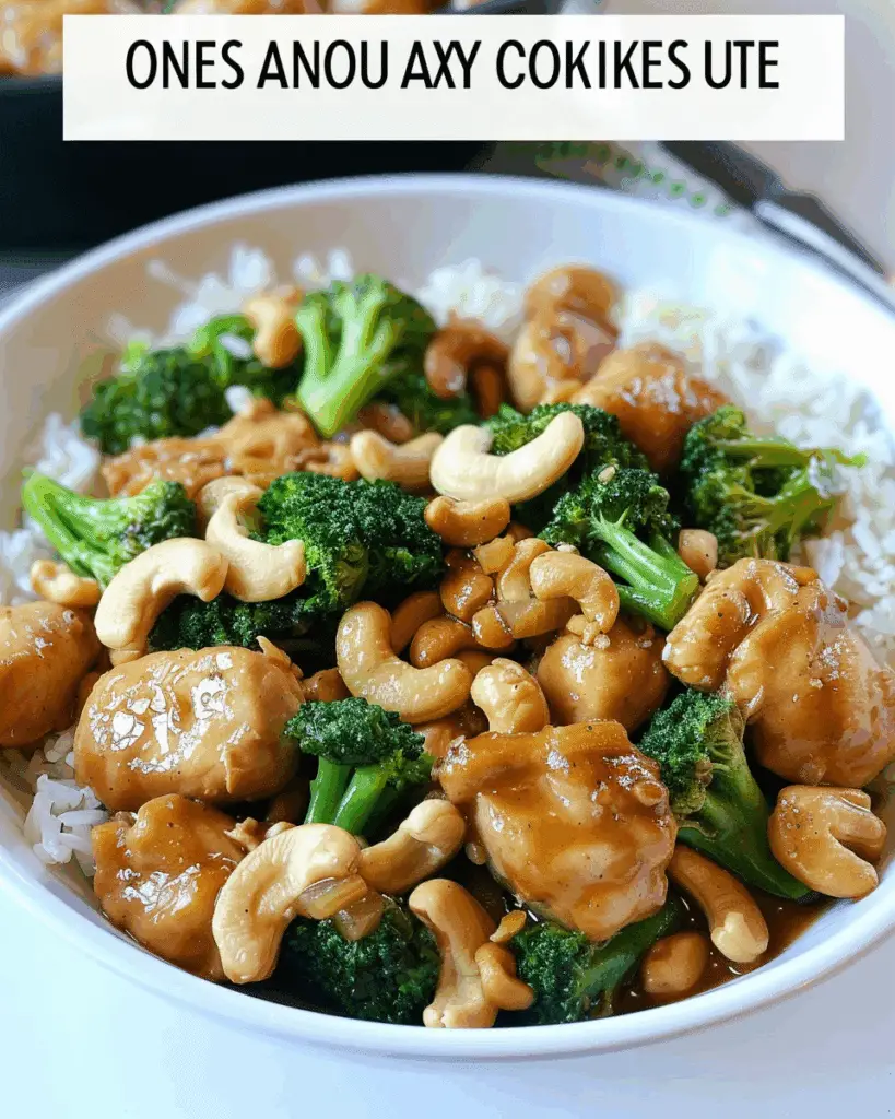 One Pan Broccoli Cashew Chicken