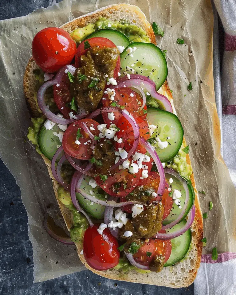 Greek Avocado Sandwich