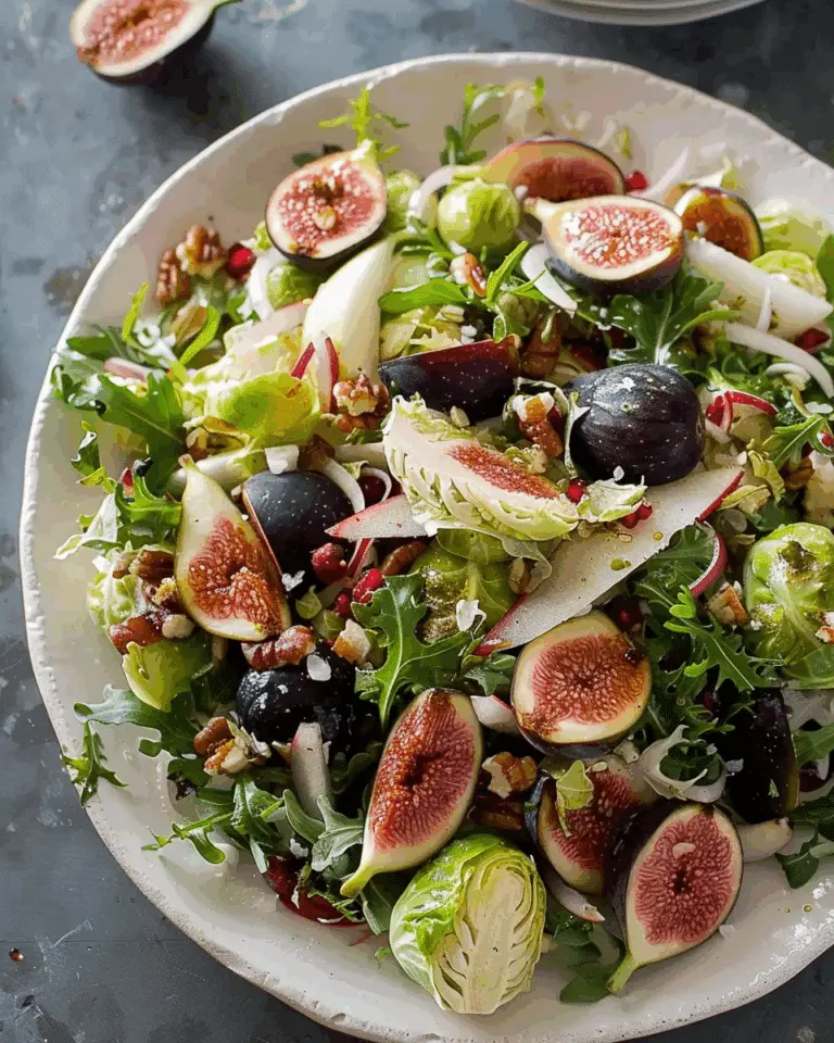 Apple, Fig and Brussels Sprouts Salad