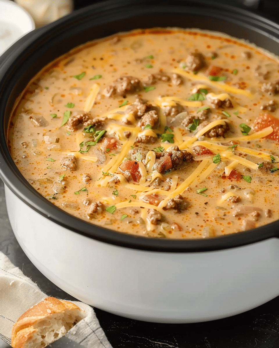 Cheeseburger Soup