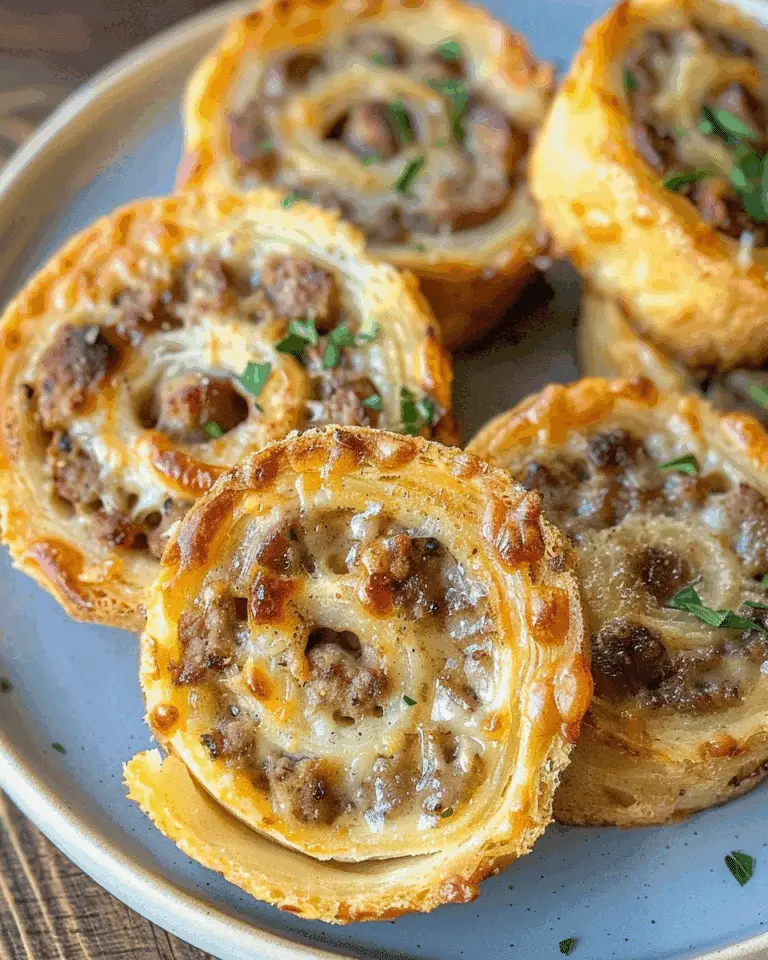Keto Sausage Cream Cheese Pinwheels