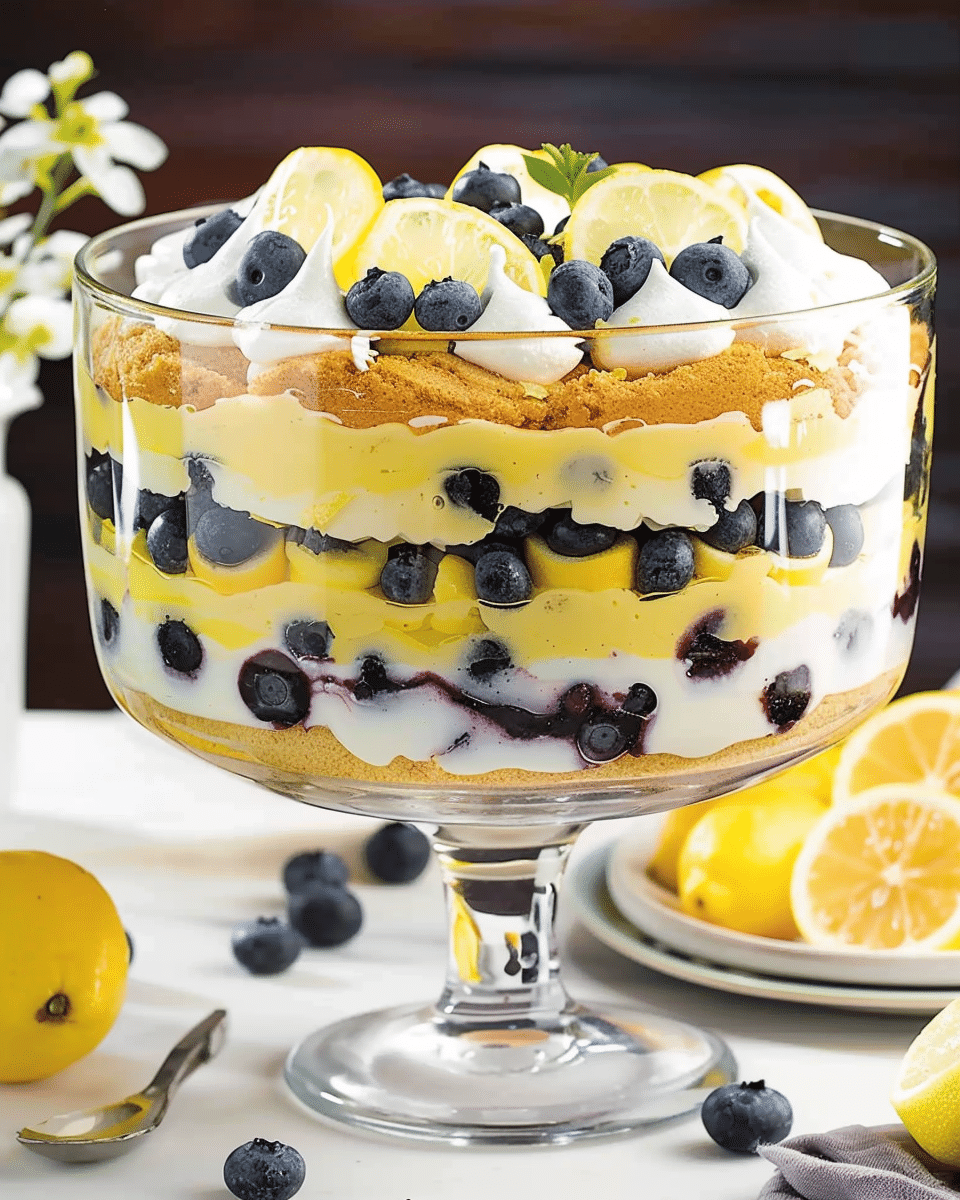 Lemon Blueberry Trifle