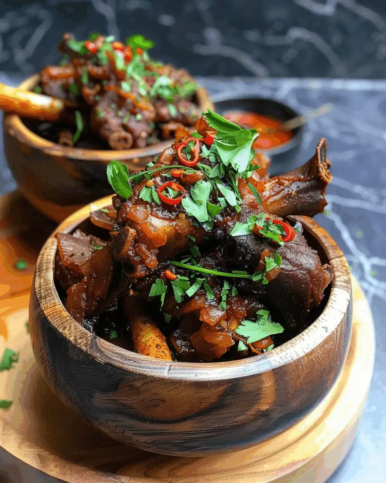 Nkwobi (Spicy Cow Foot)