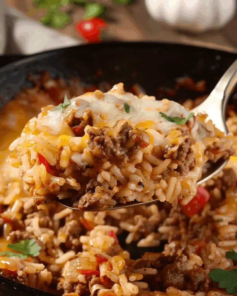 Beef Taco Skillet Recipe with Rice