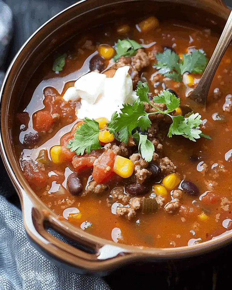 Taco Soup in Slow Cooker