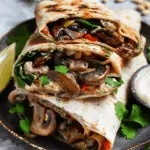 Spicy Mushroom Wrap for Breakfast