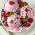 Berries Cottage Cheese Ice Cream