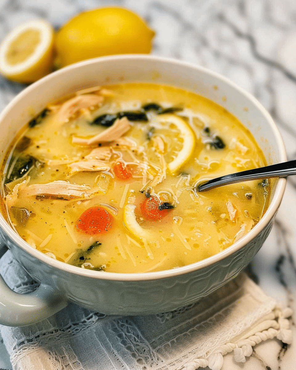 Greek Lemon Chicken Soup
