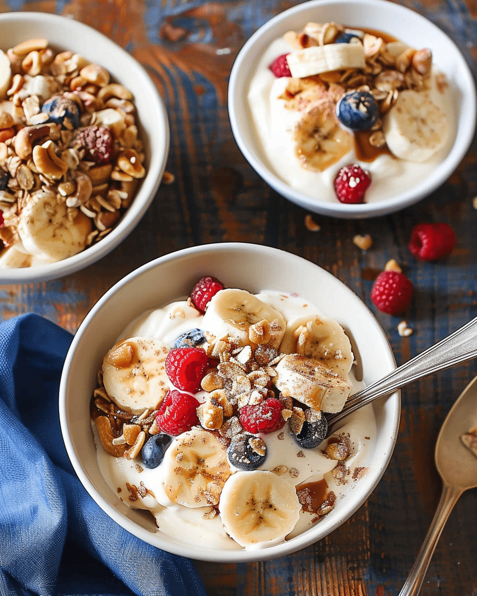 Healthy Breakfast Banana Splits