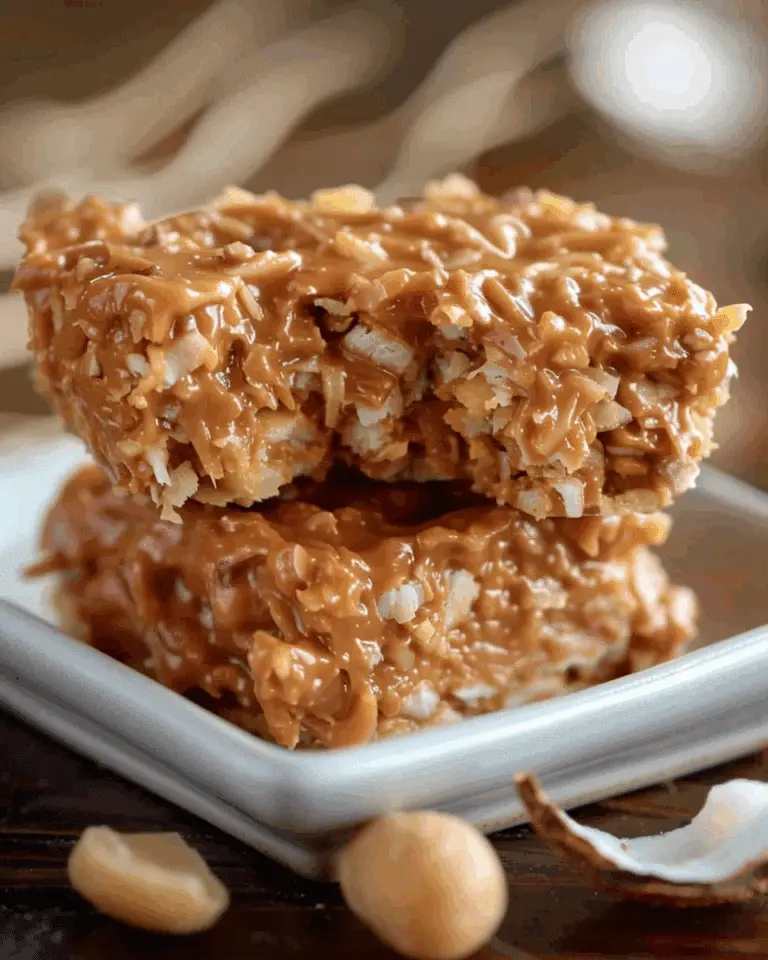 No Bake Peanut Butter Coconut Bites