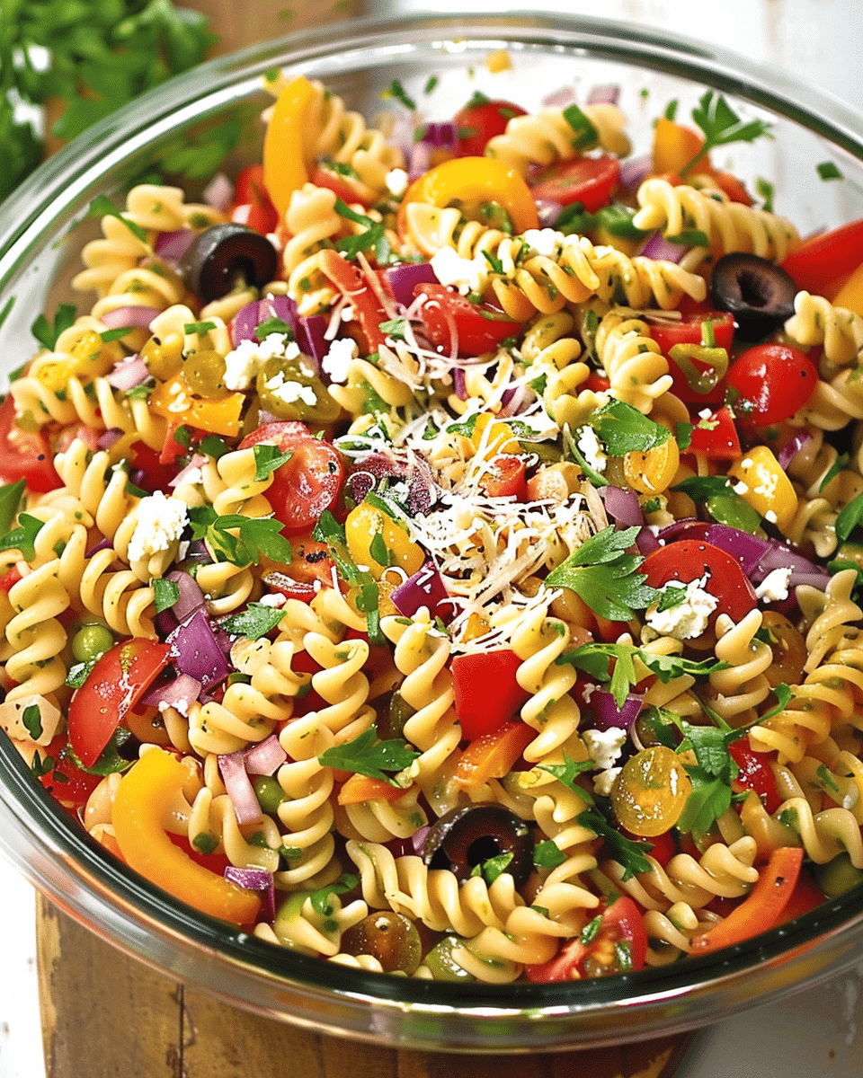 Rainbow Pasta Salad