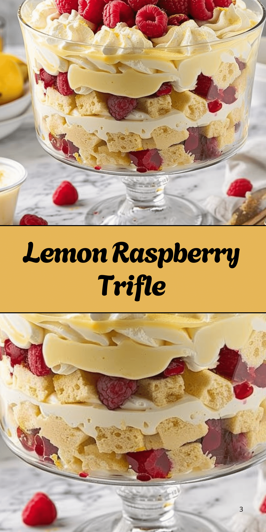 Lemon Raspberry Trifle | Quick and Sweet Recipes