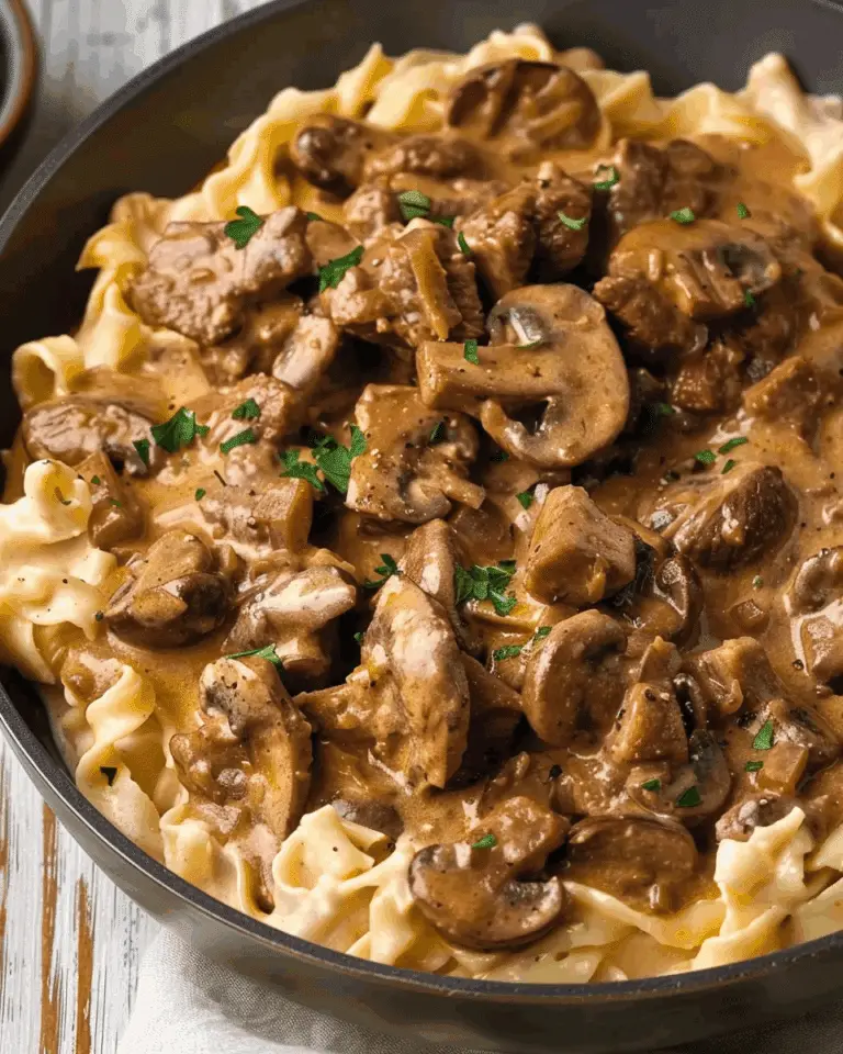 Creamy Beef and Mushroom Stroganoff