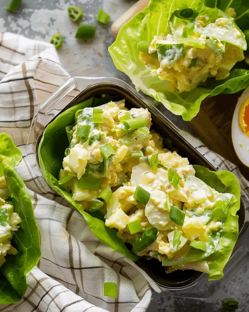 Egg Salad Lettuce Wraps