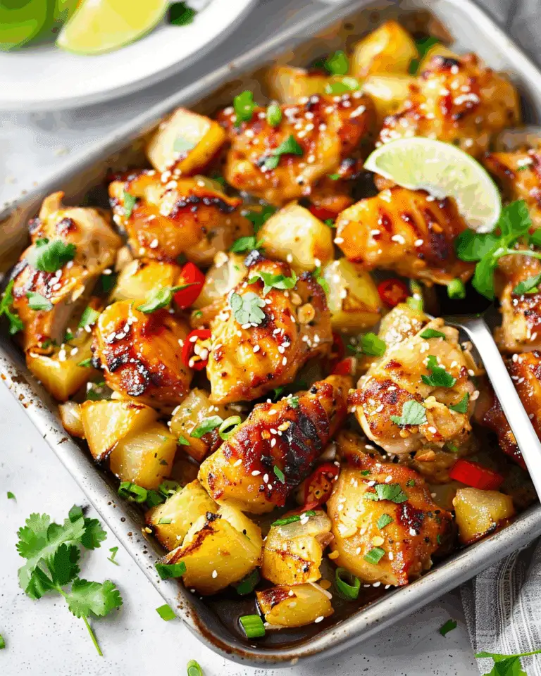 Hawaiian Chicken Sheet Pan