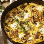 Mushroom Goat Cheese Frittata