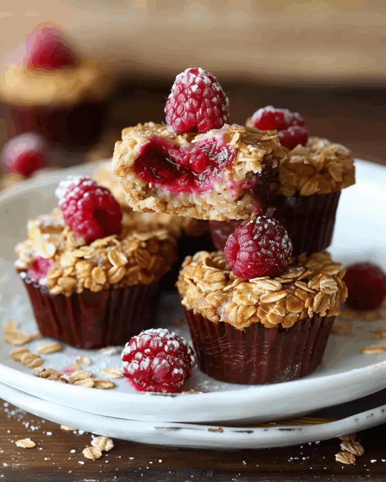 Oatmeal Raspberry Cups