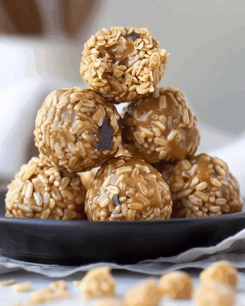 Peanut Butter Balls with Rice Krispies