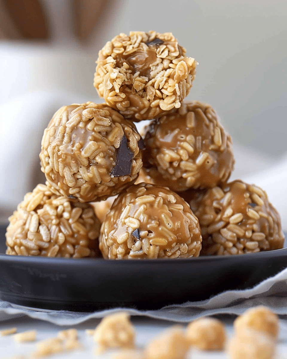 Peanut Butter Balls with Rice Krispies