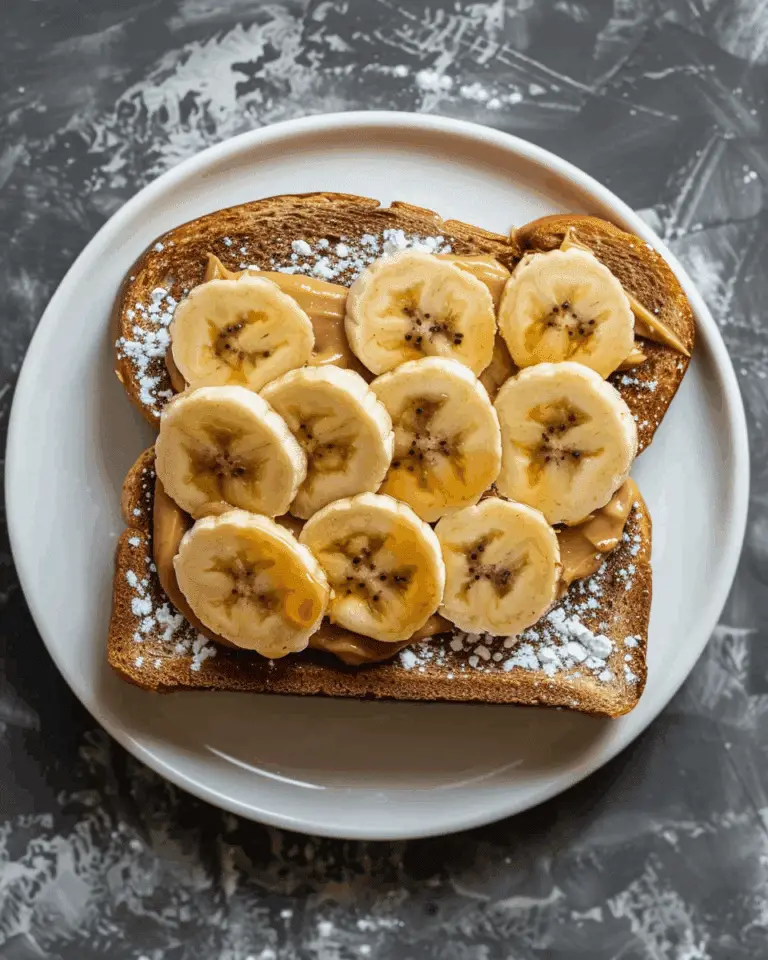 Peanut Butter & Banana Toast