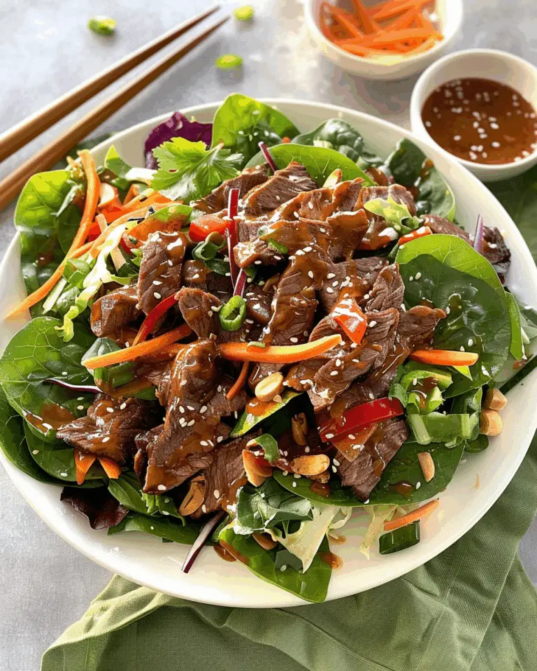Spicy Mongolian Beef Salad