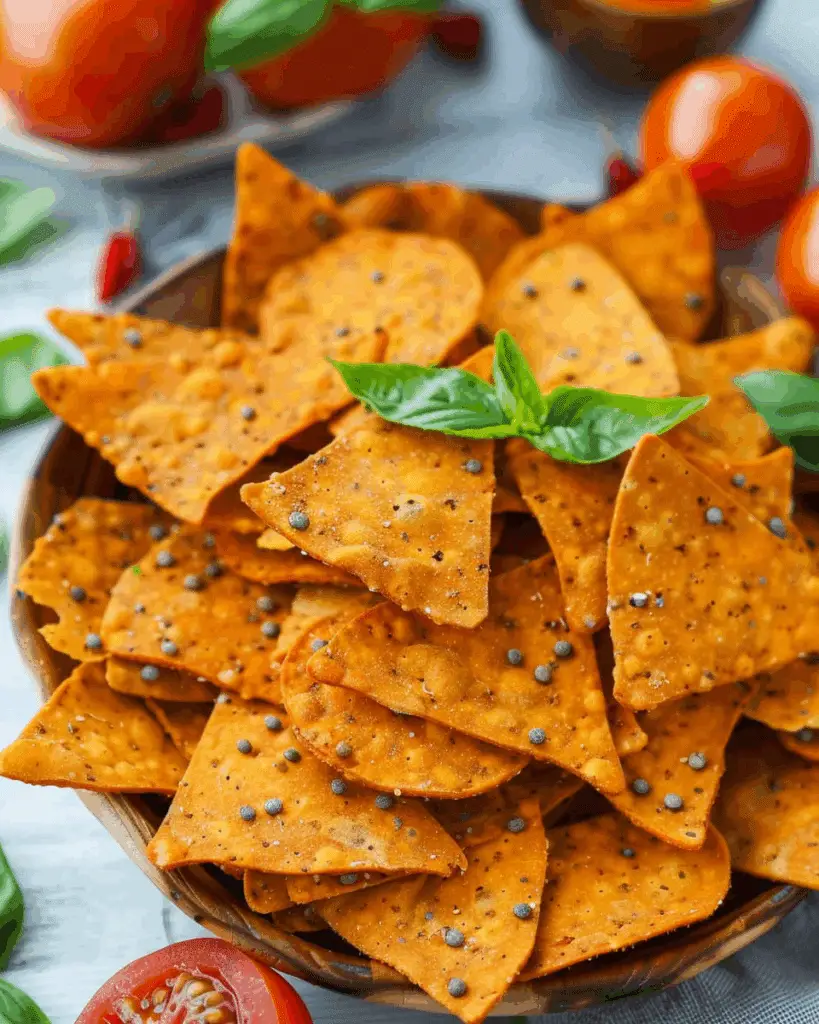 Tomato & Basil Lentil Chips