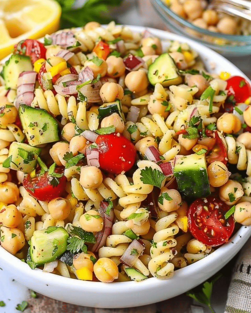 Chickpea Pasta Salad