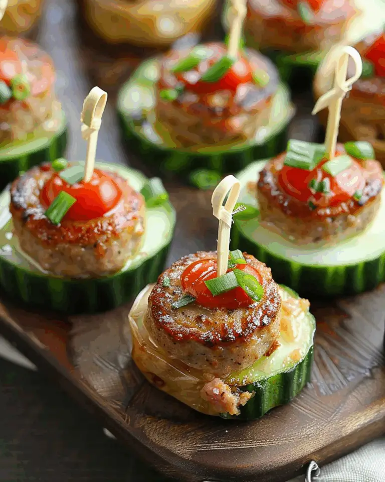 Sausage Cucumber Bites