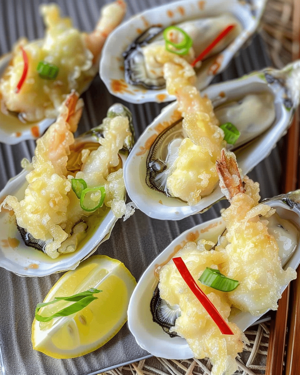Tempura Oysters With Wasabi Mayonnaise