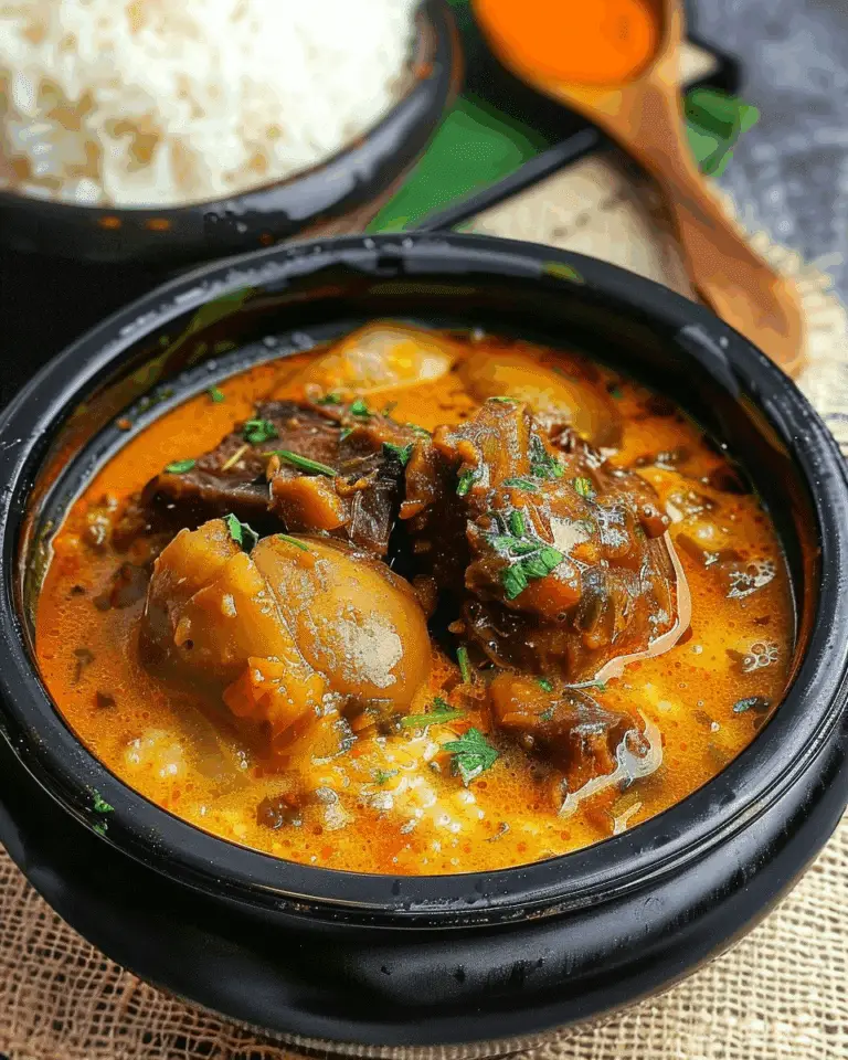 Banga Soup and Starch