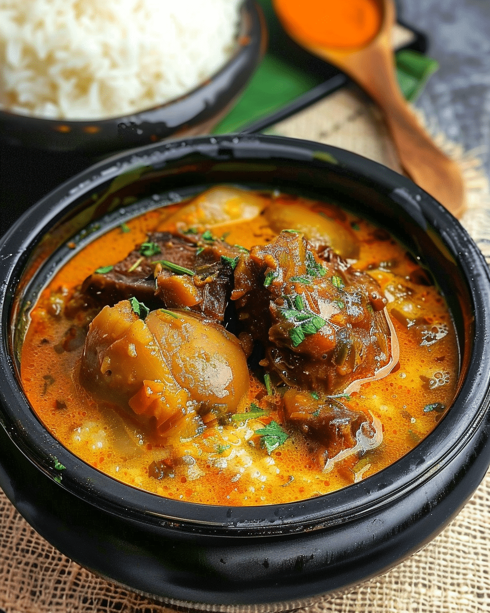 Banga Soup and Starch