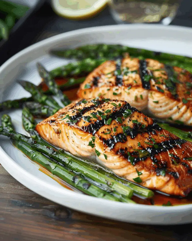 Grilled Lemon Herb Salmon with Asparagus