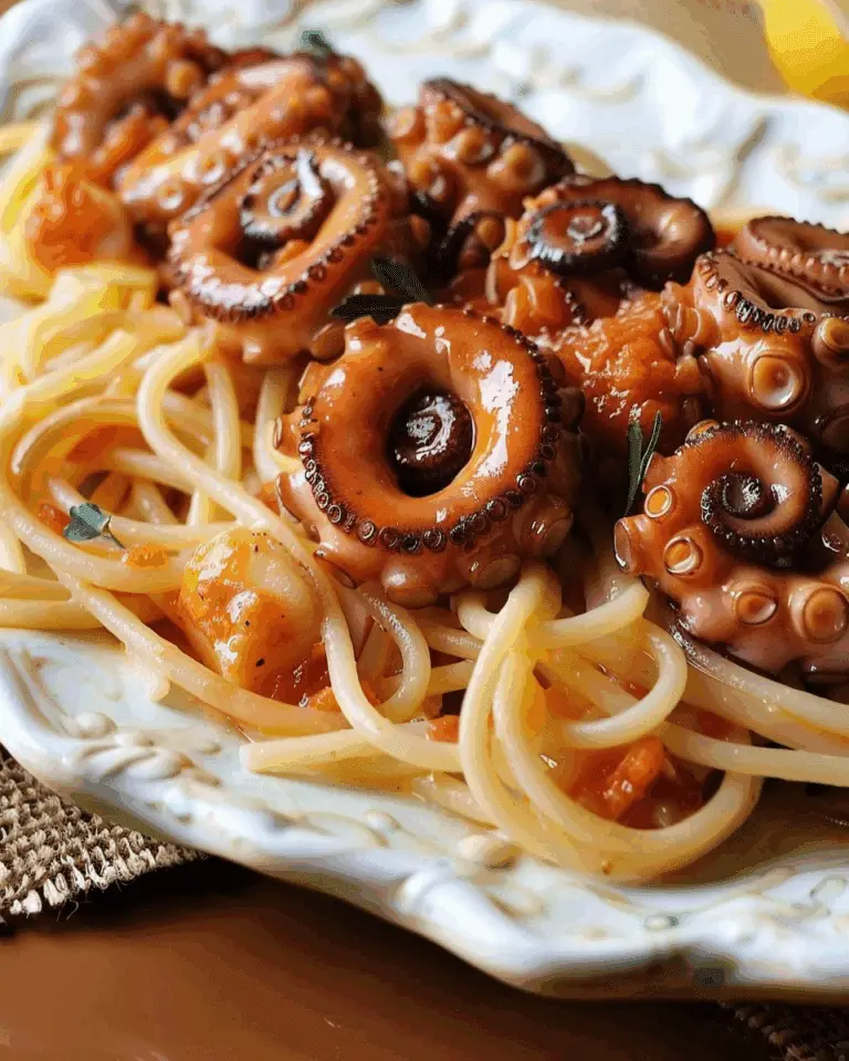 Linguine with Baby Octopus Alla Luciana