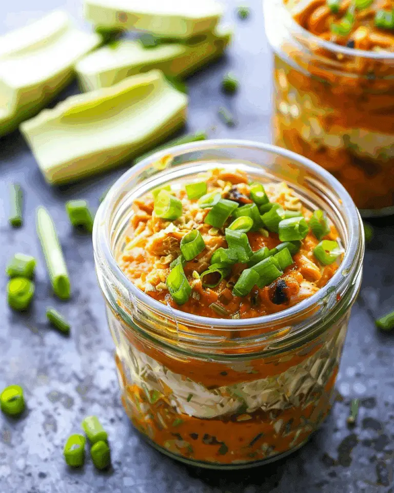 Mini Buffalo Chicken Salsa Dip Jars