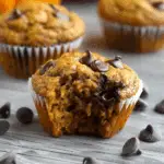 Pumpkin Chocolate Chip Protein Muffins